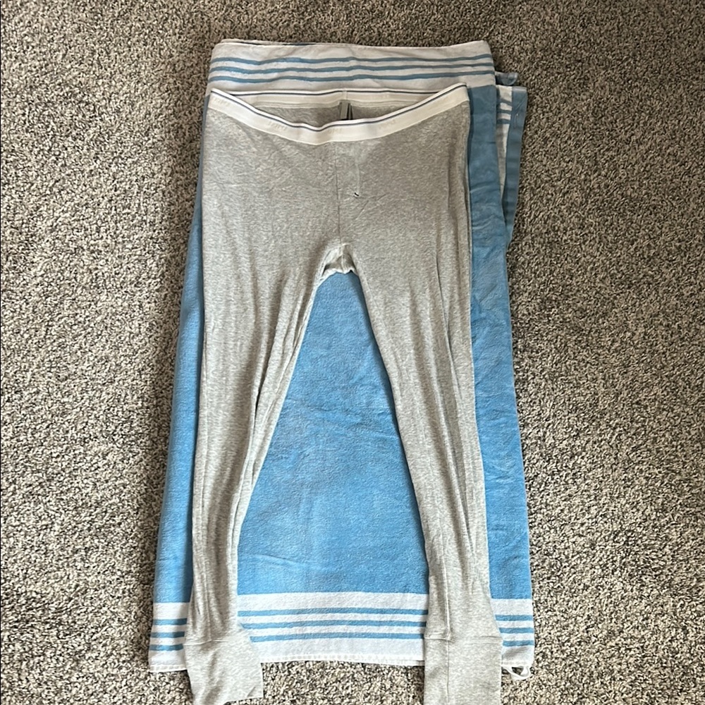 SKIMS Gray and Blue Leggings Soft Stretchy Fit